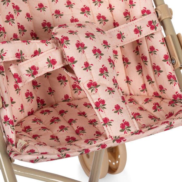 Floral Print Cotton Quilted Dolls Stroller (Rosie Rose)