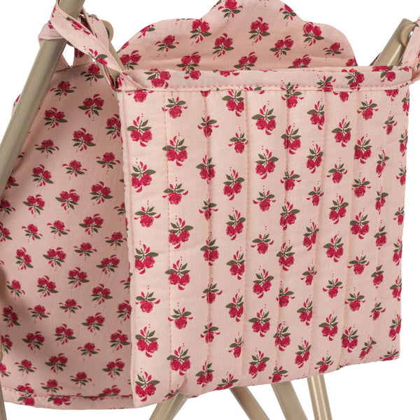 Floral Print Cotton Quilted Dolls Stroller (Rosie Rose)