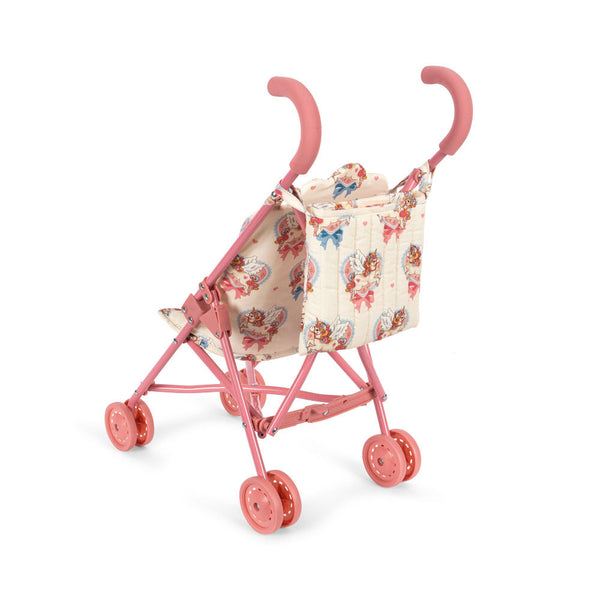Unicorn Print Cotton Quilted Dolls Stroller (Twinkle Sprinkle)