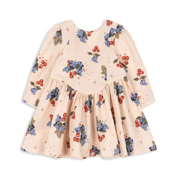 Avi Winter Berry Print Bow Back Cotton Dress (Cremona)