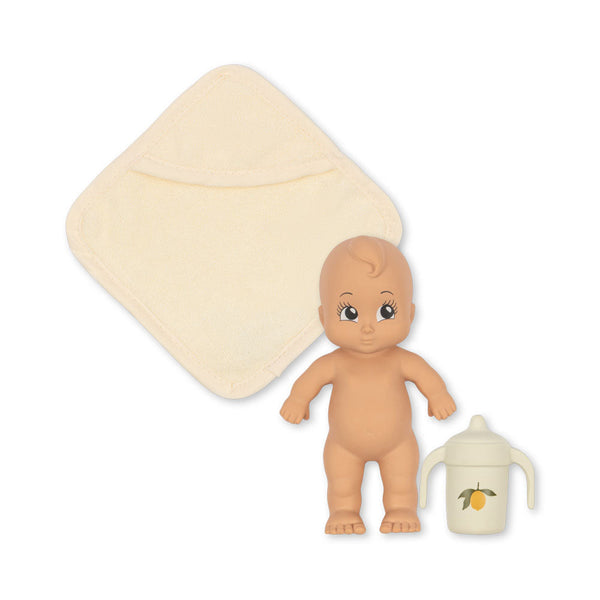 Niko Lemon Print Bath Buddy Doll Set