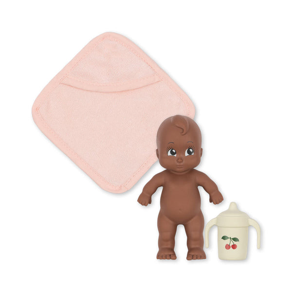 Niki Cherry Print Bath Buddy Doll Set