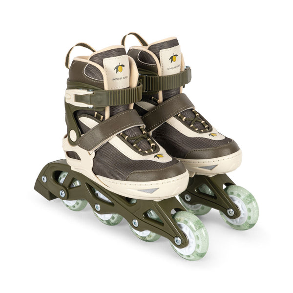 Lemon Print Light Up Adjustable Roller-skates (Kalamata)
