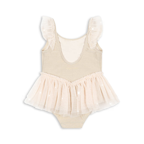 Amandine Gelato Print Glittery Tutu Swimsuit (Rosewater)