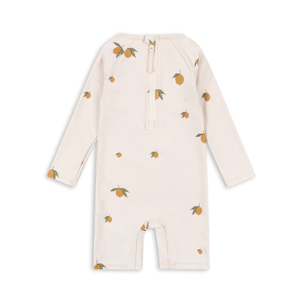 Aster Lemon Print Rash Guard Swim Onesie (Mon Grand Citron)