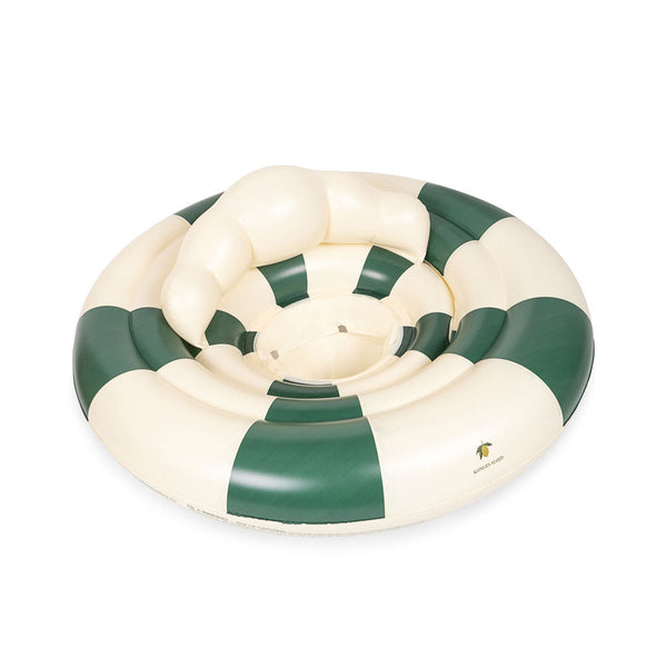Striped Inflatable Baby Water Ring (Green Stripe)