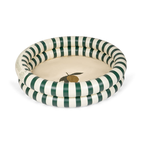 Striped Small Lemon Motif Paddling Pool (Green Stripe)