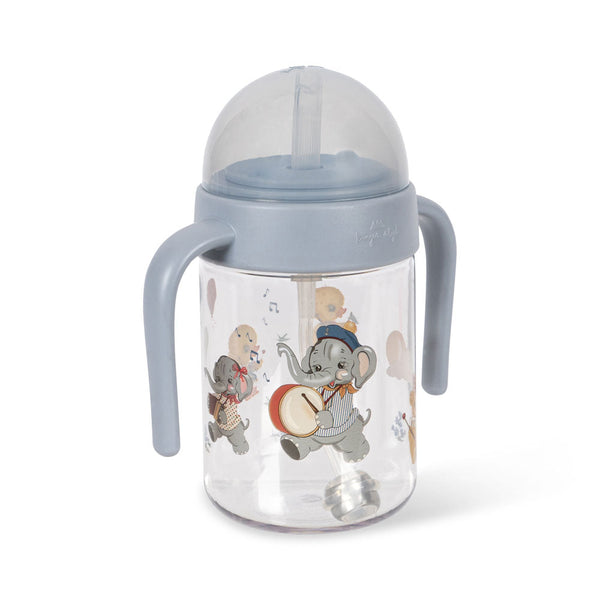 Music Parade Print Baby Bottle with Handle