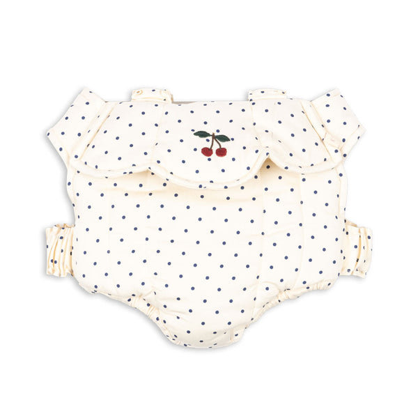Polka Dot Quilted Dolls Sling Carrier (Estate Dot)
