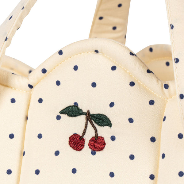 Doll Polka Dot Carrier Basket (Estate Dot)