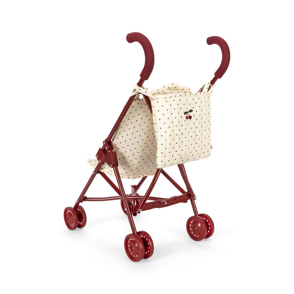 Polka Dot Cotton Quilted Dolls Stroller (Estate Dot)