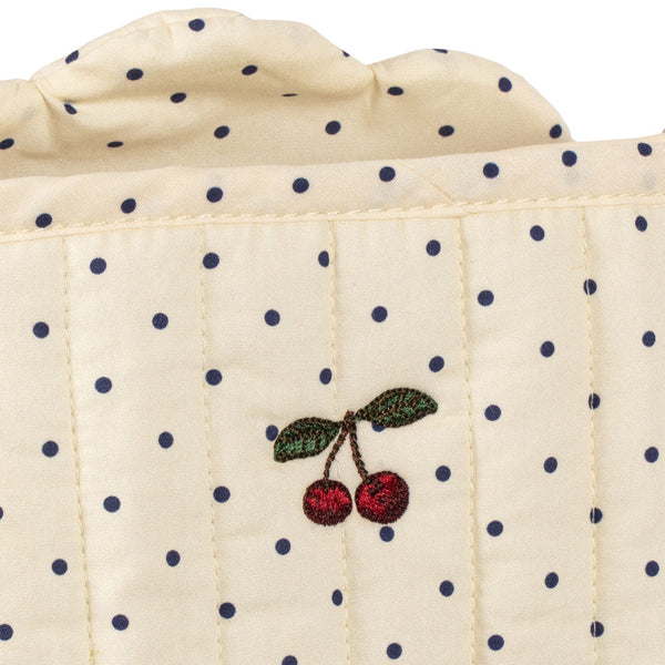 Polka Dot Cotton Quilted Dolls Stroller (Estate Dot)