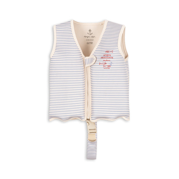 Ellis Stripe Neoprene Swim Float Vest (Stripe Blue)