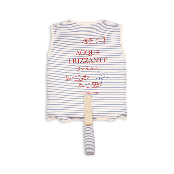 Ellis Stripe Neoprene Swim Float Vest (Stripe Blue)