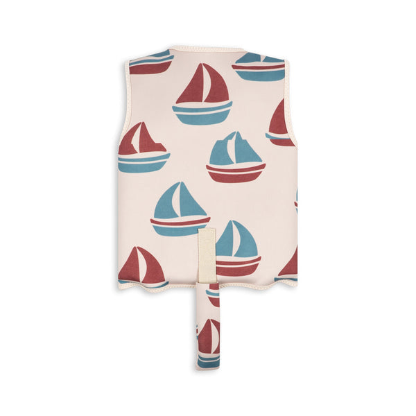 Ellis Boat Print Neoprene Swim Float Vest (Ahoy)
