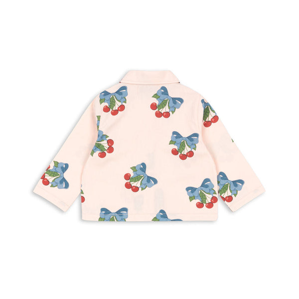 Frankie Cotton Twill Cherry Print Jacket (Amarena)