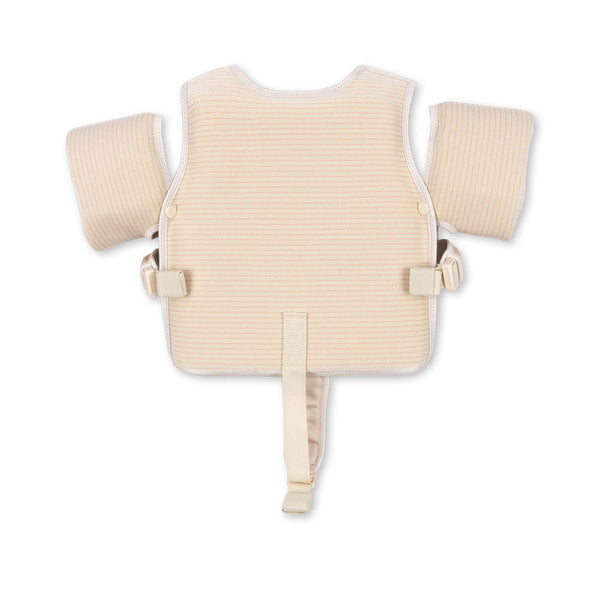 Hollis Cherry Print Swim Float Vest with Removable Water Wings (Rose Stripe)