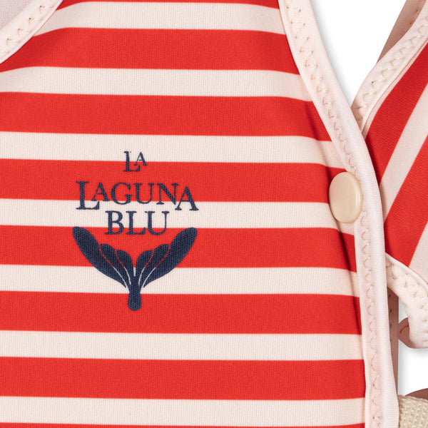 Hollis Swim Float Vest with Removable Water Wings (Stripe Rouge)