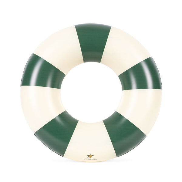 Striped Inflatable Swim Ring (Green Stripe)