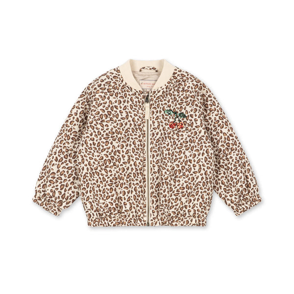 Juno Cherry Sequin Quilted Bomber Jacket (Leo)