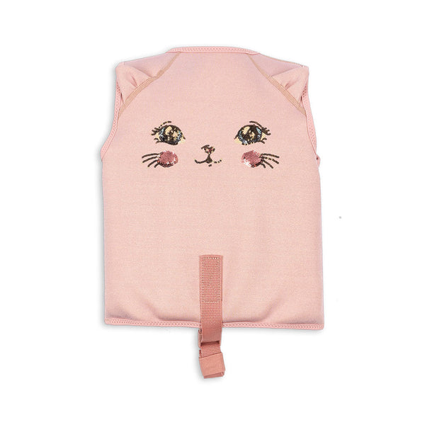 Kitty Neoprene Swim Float Vest (Powder Pink)