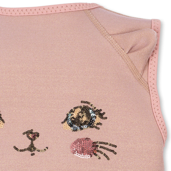 Kitty Neoprene Swim Float Vest (Powder Pink)