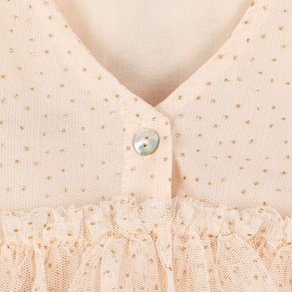 Yvonne Sequin Gelato Print Tulle Party Dress