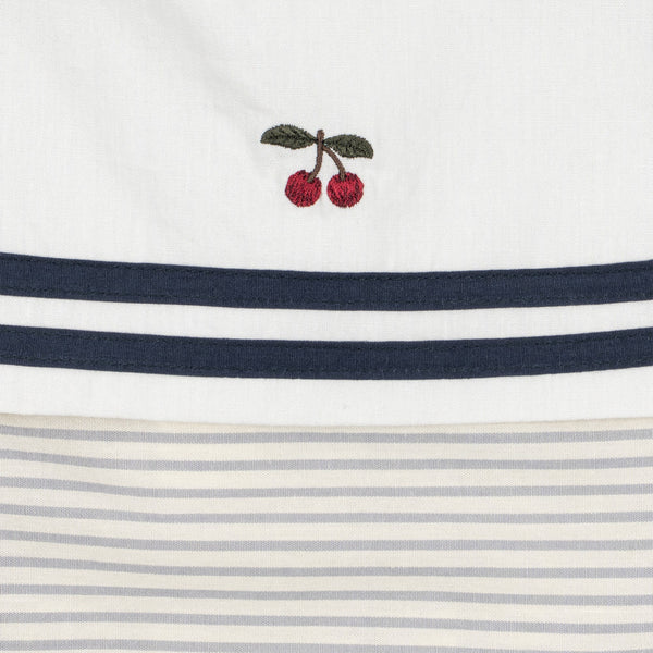 Allie Sailor Cotton Dress (Blue Stripe)