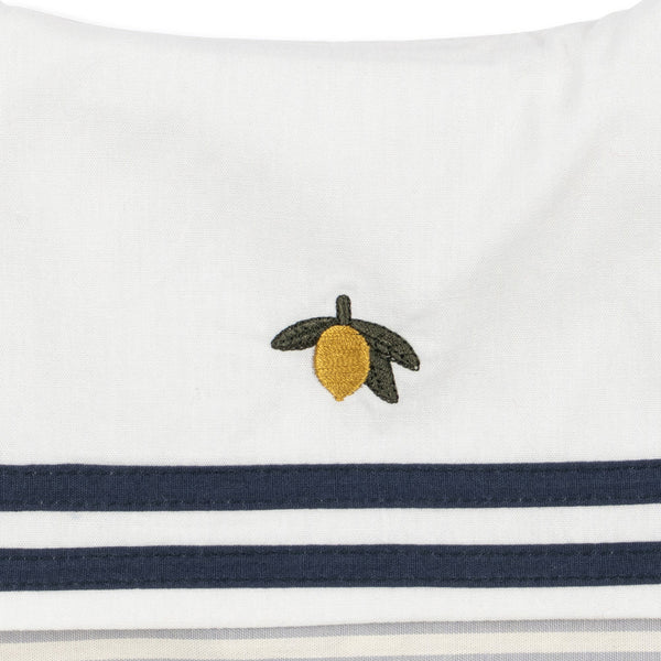 Allie Sailor Cotton Baby Romper (Blue Stripe)