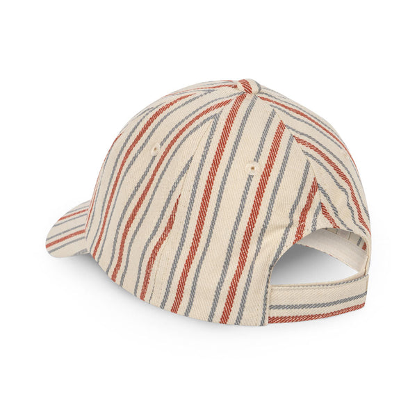 Frankie Striped Lemon Print Cap (Stripe Winds)