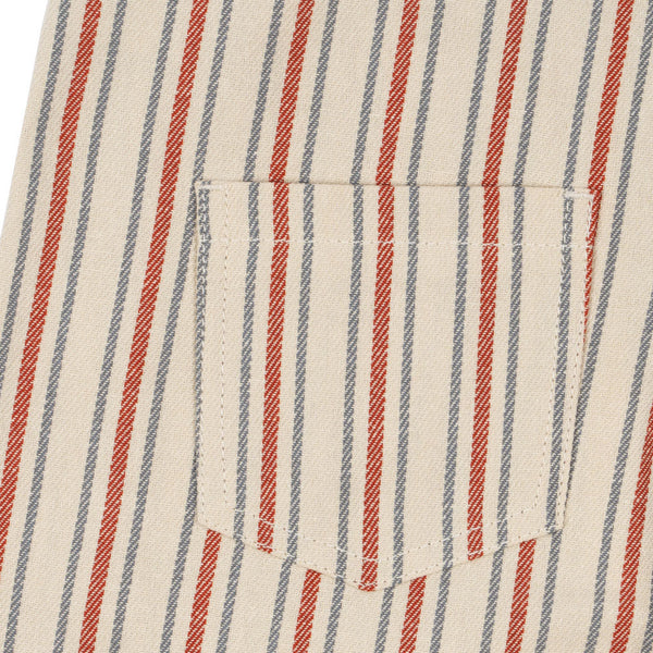 Frankie Cotton Twill Stripe Dungarees (Stripe Winds)