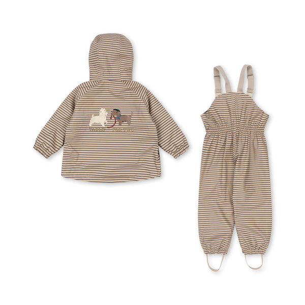 Palme Dog Rainy Day Striped Jacket and Trouser Set (Stripe La Mer)