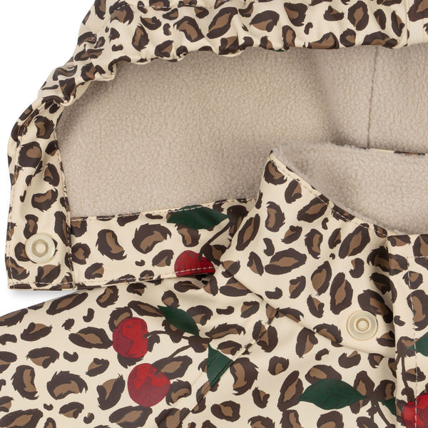 Palme Leopard Cherry Rainy Day Jacket and Trouser Set (Leo Cerise)
