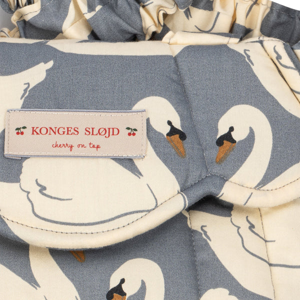 Swan Print Quilted Dolls Sling Carrier