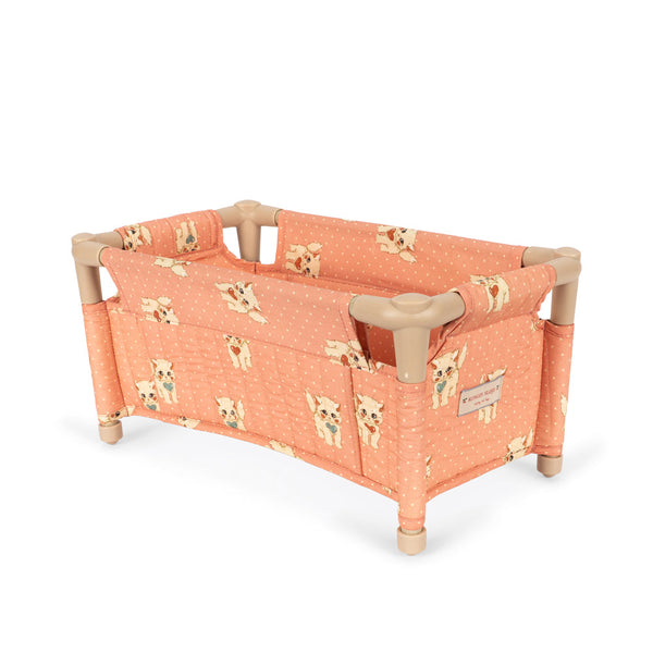 Kitty Print Mini Quilted Dolls Foldable Travel Bed (Ciao Miao)