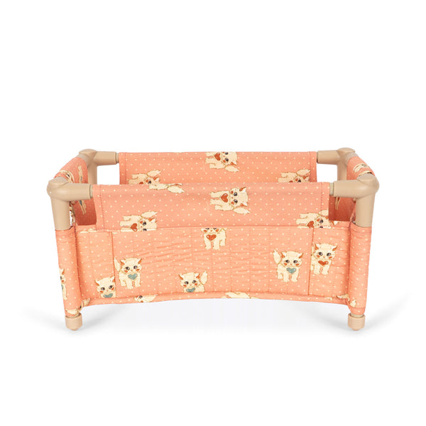 Kitty Print Mini Quilted Dolls Foldable Travel Bed (Ciao Miao)