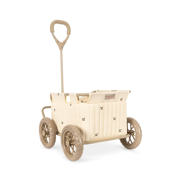 Cherry Print Kids Cart Stroller Wagon