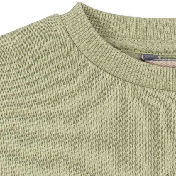 Lou Cotton Tiger Print Sweatshirt (Sage)