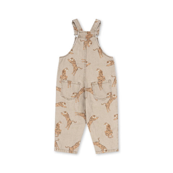 Magot Tiger Print Cotton Dungarees