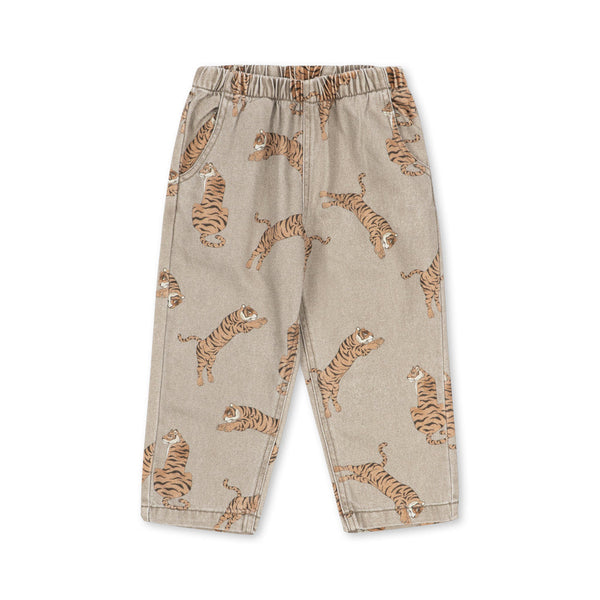 Magot Tiger Print Cotton Pants