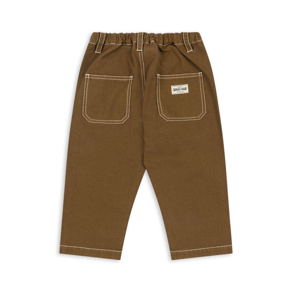 Rida Cotton Twill Straight Leg Pants (Ermine)