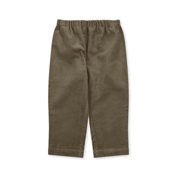 Sully Cotton Corduroy Straight Cut Pull-On Chinos (Olive Green)