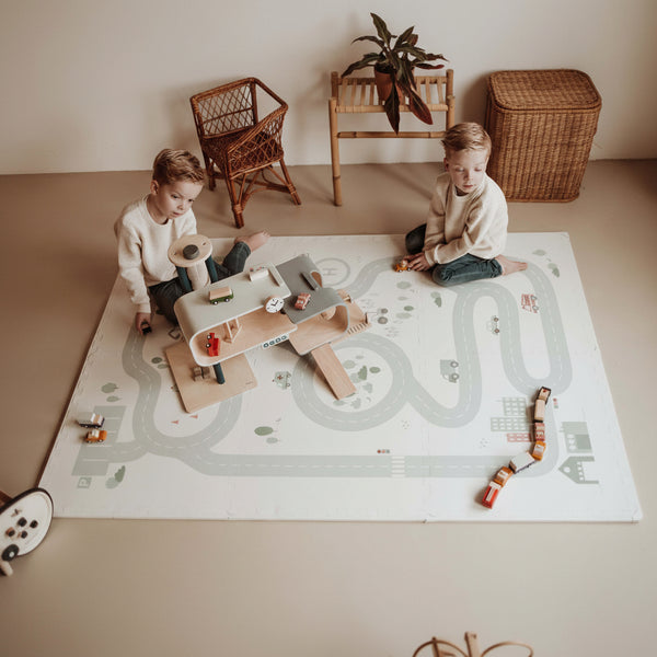 Tiloo Road Map Puzzle Piece Foam Playmat