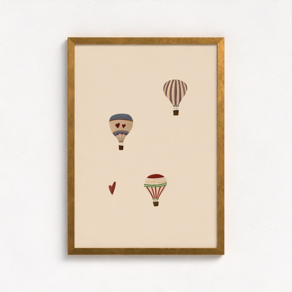 Three Balloons Art Print