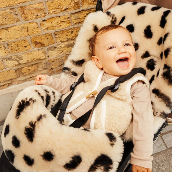 Sheepskin Buggy Puffmuff Stroller Liner - Binibamba