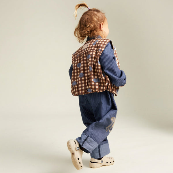 Syd Denim Woodland Print Cotton Boilersuit Overall