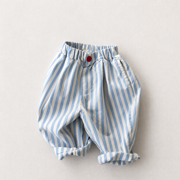 Rollo Stripe Red Button Trousers