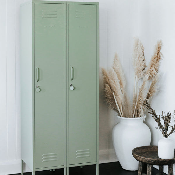 The Skinny Single Door Locker Cabinet (Sage)
