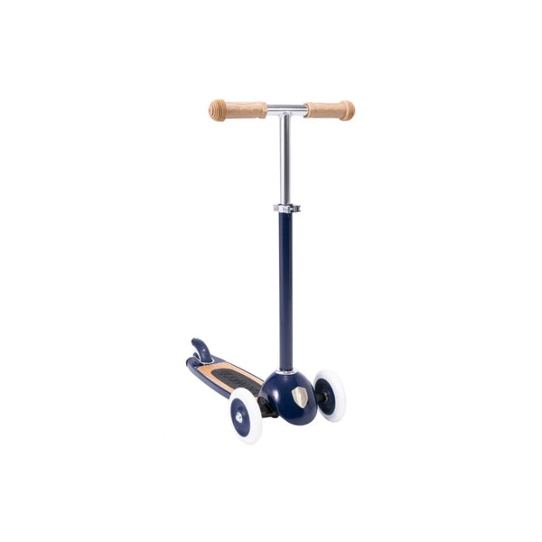 Banwood Kids 3 Wheel Scooter with Basket (Navy)