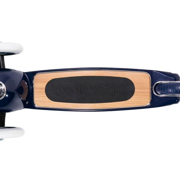 Banwood Kids 3 Wheel Scooter with Basket (Navy)
